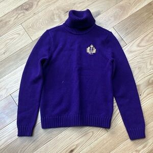 Ralph Lauren Purple Turtleneck Sweater